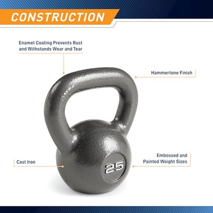 Marcy Hammertone Kettle Bells - 10 to 55 lbs. HKB Workout Weights - style: 25 lb