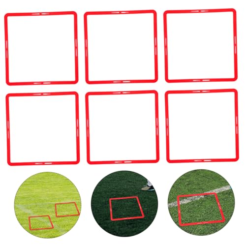 Kisangel Agility Training Rings for Soccer 6pcs Multi-Function Football Training Circles Set