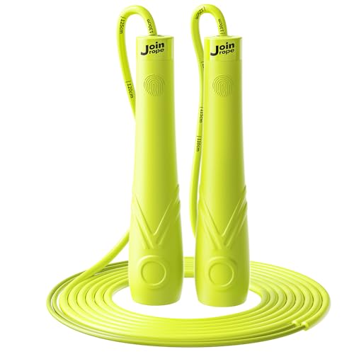 Kids Jump Rope for Children-Adjustable Speed Skipping Rope with Dual Bearings, Segmented Anti-Tangle Cord, Silicone Handles, Indoor Outdoor Fitness Toy for Boys & Girls