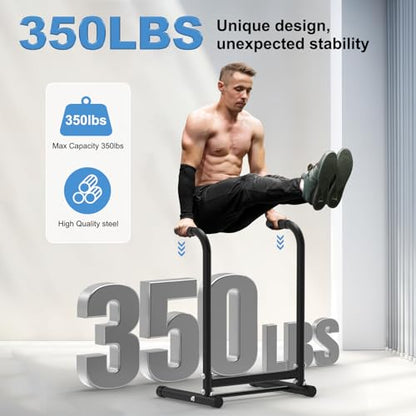 RELIFE REBUILD YOUR LIFE Dip Bar for Home Gym Training 400LBS Parallel Bars - color: Black-02