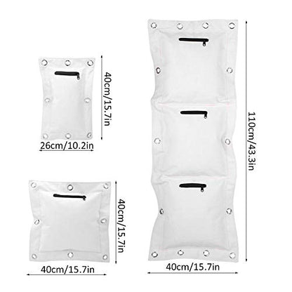 Wing Chun, Wing Chun Wall Punch Canvas Empty Sand Bag Target with Zipper for Boxing Muay Thai Sanda for Wing Chun Or Kung Fu Students(Triple Bag)