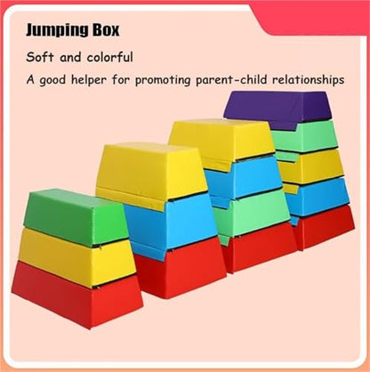 LICOME Jumping Box Foam Plyometric Box for Training - Stackable Soft Plyo Boxes for Home Gym,Kids Jumping Exercise Fitness Jumping Trainer - size: 90*60*90*30cm
