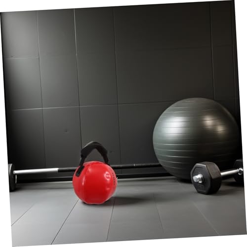 Weighted Water Bag Sandbag for Fitness Workout, Portable 30x30cm Red Water-filled Weight Bag for Strength Training and Home Gym Exercise