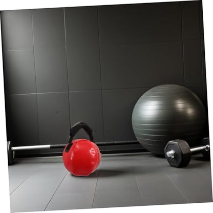 Weighted Water Bag Sandbag for Fitness Workout, Portable 30x30cm Red Water-filled Weight Bag for Strength Training and Home Gym Exercise