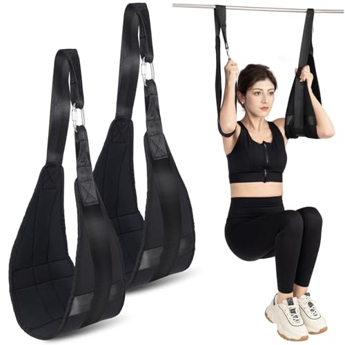Hanging Ab Straps for Pull Up Bar, Fitness Abdominal Slings Straps for Core Strength Training, Pull Up Straps for Abdominal Leg Raise Exercise Fitness Workout Strength Training