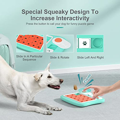 FOXMM Dog Puzzle Toys,Interactive Treat Puzzle Dog Toy for IQ Training - style: L-Level 3