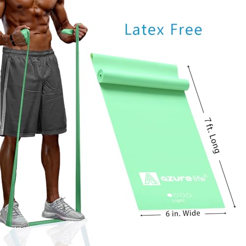 Professional Individual Exercise Resistance Bands, Single 5, 6,7 Ft or 8 Yards Elastic Bands, Non-Latex Stretch Bands for PT, Yoga, Pilates, Rehab, at-Home or The Gym Workouts