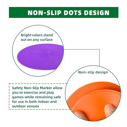 Rubber Spots Spot Markers 4 Inch & 9 Inch Multicolor Floor Dots - style: 9inch 9pcs