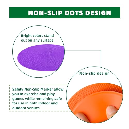 Rubber Spots Spot Markers 4 Inch & 9 Inch Multicolor Floor Dots - style: 9inch 18pcs