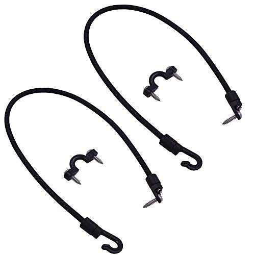 2 Pcs Rod Tamer Strap Holder Deck Mount Connector Gunwale Mount Rod Strap Rod Hold Down Strap - color: Black X 8 Pack