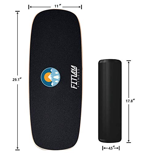 Balance Board Trainer Wooden Training Equipment for Fitness Workout, Hockey‎, Skateboarding, Surfing and Snowboarding