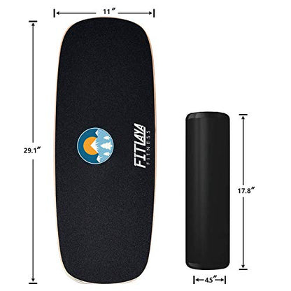 Balance Board Trainer Wooden Training Equipment for Fitness Workout, Hockey‎, Skateboarding, Surfing and Snowboarding
