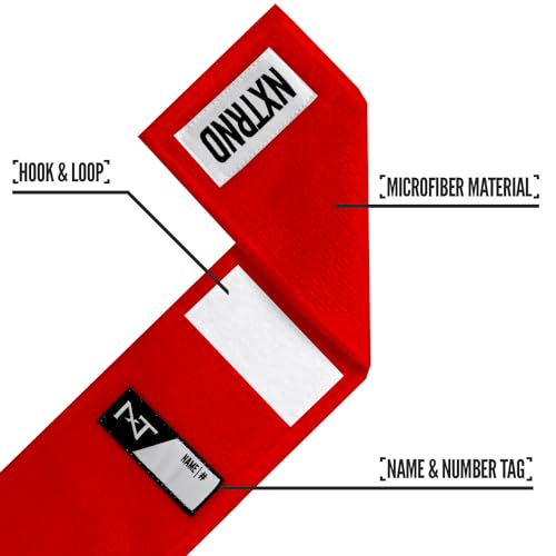 Nxtrnd Streamer Football Towel, Thin Sports Towel, Dries Hands & Football Accessories (Red) - color: Red