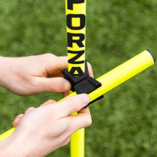 FORZA Pro Adjustable Hurdle Set | Speed & Agility Training with Rubber Bases or Ground Spikes for Extra Stability [4ft or 5ft]