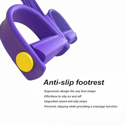 Upgraded Handle Pedal Resistance Band, 6 Level Thickened Tension Rope, Soft Durable Full Body Resistance Trainer for Abs Core Waist Arm Leg Workout