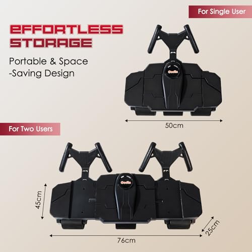 Partner Ab Roller Wheel with Elbow Support- Two-Person Core Trainer, Stable Home Gym Equipment for Couples to Strengthen Core Muscles
