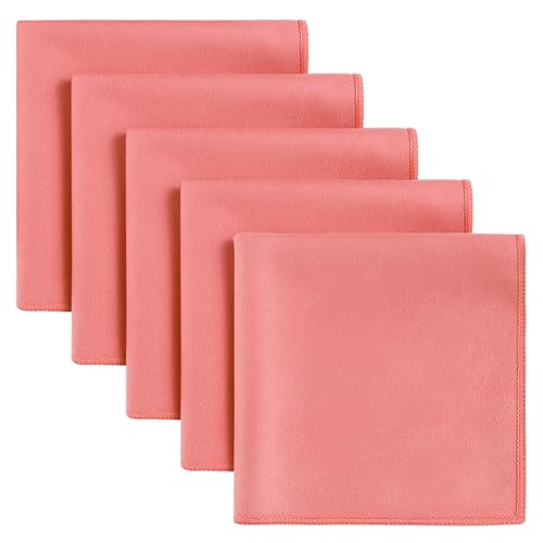 Sweat Absorbing Handkerchiefs, 5Pcs Small Quick Drying Microfiber Sweat Rag Towels for Gym, Sports and Workout - color: Watermelon Red