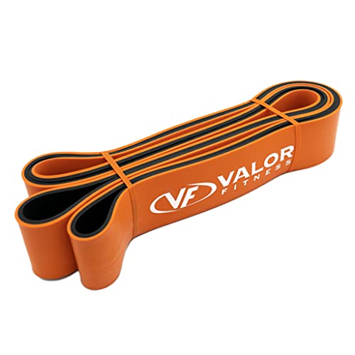 Valor Fitness Premium Resistance Bands Set - Perfect for Pull Ups, Squats, Deadlifts, Bench Press, and Full-Body Workouts - Sizes XS to XXL - color: PRB-XL-Orange Resistance Band