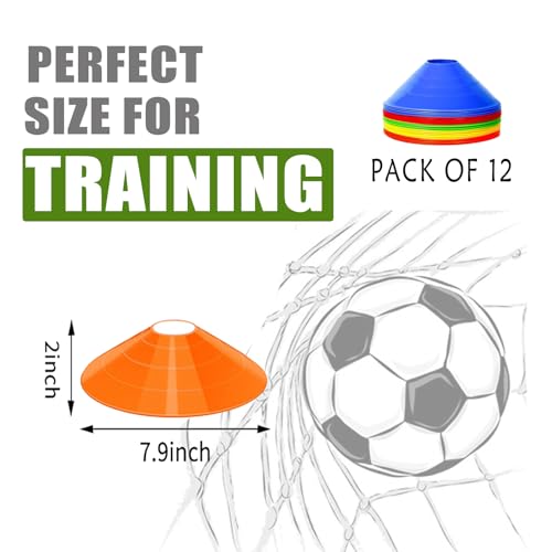 Solo Soccer Trainer Soccer Training Equipment for Kids and Adults Hands Free Solo Practice Perfect for Football Skills Improvement Fit