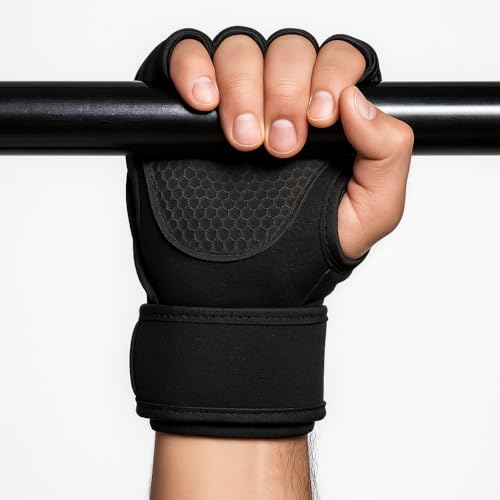Training Gloves for Men and Women - Gym, Fitness, Weightlifting, Street Training - Training Gloves with Wrist Stabilization and Anti-Slip Palm Protection