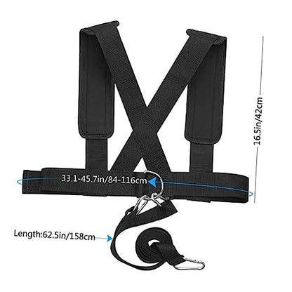 Weight-bearing Shoulder Straps Sled Harness Resistance Belt Training Belt for Strength Training