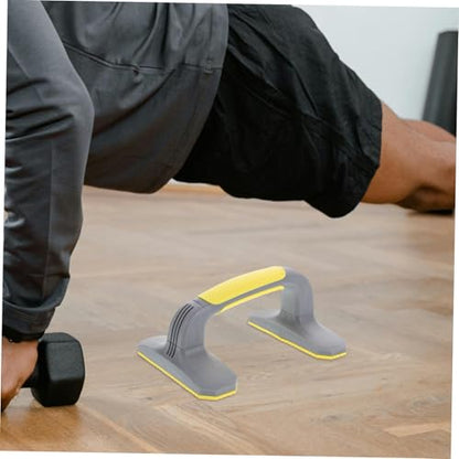 YARNOW Pushup Stands for Home Workout Equipment Non Slip Handles for Strength Training Safe and Reliable Grip - color: Yellow