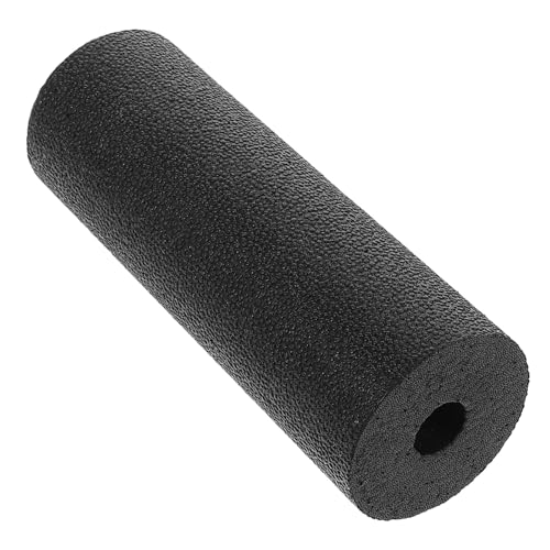 Veemoon Compact Foam Roller for Deep Tissue Muscle Massage, Lightweight Hollow Fitness Roller for Post-Workout and Body Relaxation, Black
