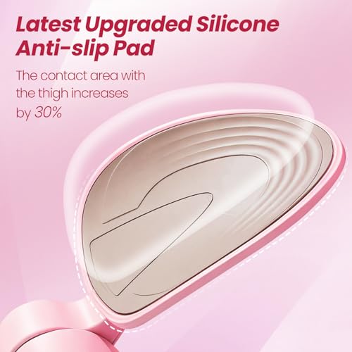 Thigh Trainer [2026 Upgraded], Thigh Trainer Thigh Exerciser, Inner Thigh Exerciser, 360° Pelvic Floor Exercise Devices, Hip Trainer Kegel Excerciser, 20LB Resistance Band, Pink
