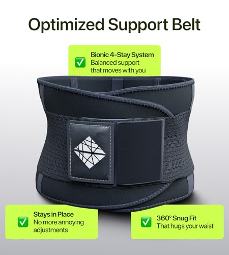 Plus Size Lower Back Brace 5XL - The Most Effective Back Pain Relief for Men & Women, Adjustable Lumbar Support Belt for Injury Prevention, Sciatica, Scoliosis, Herniated Disc