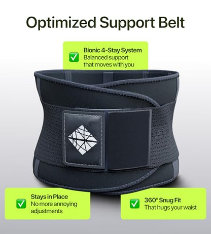 Plus Size Lower Back Brace 5XL - The Most Effective Back Pain Relief for Men & Women, Adjustable Lumbar Support Belt for Injury Prevention, Sciatica, Scoliosis, Herniated Disc
