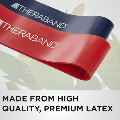 THERABAND Resistance Band Loop Set, Exercise, Workout, Physical Therapy - color: Yellow/Red/Green/Blue, size: 18 inch