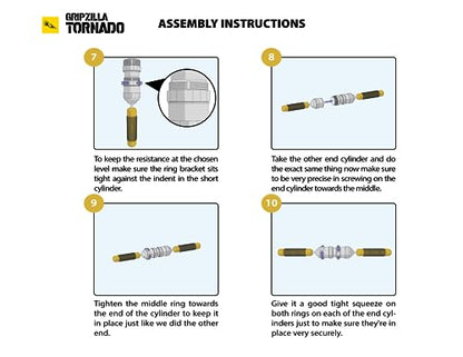 GRIPZILLA Tornado (2026 Steel Build) – Multi-Axis Forearm & Wrist Strengthener | Adjustable Grip Trainer & Forearm Exerciser for Tennis Elbow, Wrist Pain Relief, Climbing, BJJ, Armwrestling & Rehab