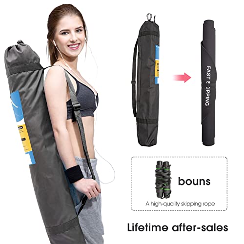 48"x36" (5mm) Jump Rope Mat - color: Black