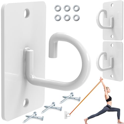 Resistance Band Wall Anchor, Wall Mount Workout Anchors for Home Gym Workouts，Body Weight Straps, Suspension Training, Exercise,Stretching,Yoga