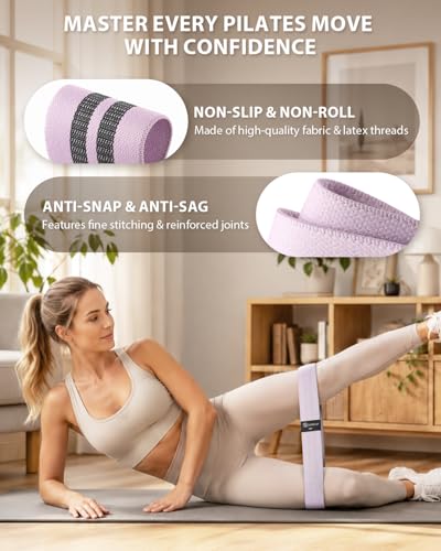 Pilates Ring Set – 14" Anti-Deformation Magic Circle with Padded Handles, Mini Ball, Resistance Bands, Guide & Bag
