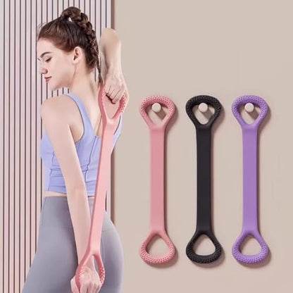 Resistance Bands for Exercise,6-Tube Elastic Yoga Pedal Puller Resistance Band, Natural Latex Tension Rope Fitness Equipment, for Abdomen/Waist/Arm/Leg Stretching Slimming Training - color: Black