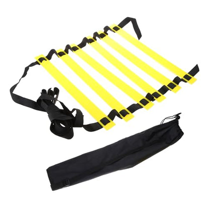 Agility Speed Ladder Soccer Ball Football Flexibility Training and Carry Bag for Adults Sport Equipment Set Football Exercise - color: 3 meters 6 knots