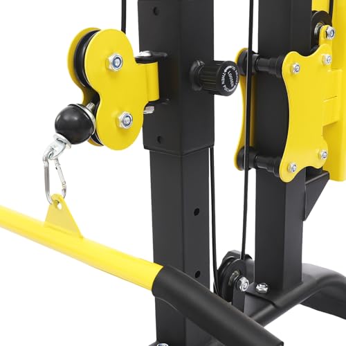 Power Tower Pull Up Bar Station Multi-Function Adjustable Height Foldable Dip Station with Adjustable Height Multi-Function Power Rack for Home, Small Gyms, Companies