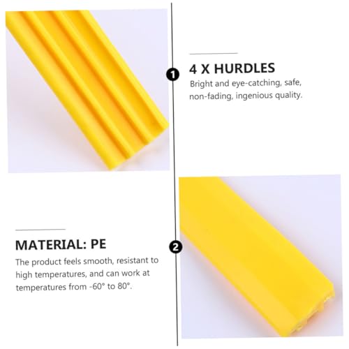 VICASKY 4Pcs Agility Hurdles for Speed Training Equipment High Football Training Hurdles Durable and Portable for Sports Drills for Soccer Basketball and Track Activities
