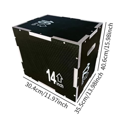 3 in 1 Plyo Box Plyometric Jump Box Gift Balancing Fitness Exercise with Hollow Handles Multipurpose Jump Training Equipment