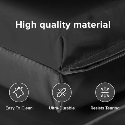 We Sell Mats 4 x 8 ft Folding Exercise Mat, 2 Inch Thick Personal Fitness & Home Gym Mat for Yoga, Pilates, Stretching & Workouts - color: Black