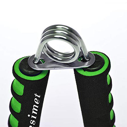 Hand Grip Strengthener Set, Forearm Exerciser, Finger Exercise Gripper, Grip Strength Trainer, hand Trainer-Soft Foam Hand Exerciser for Quickly Increasing Forearm and Hand Grips,2 Pack - color: Green