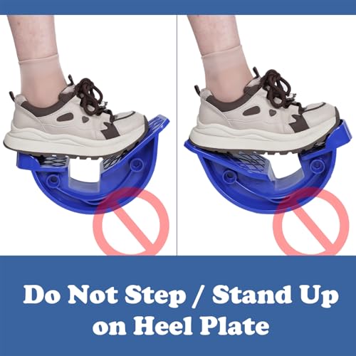 Foot Stretcher, Calf Stretcher for Plantar Fasciitis, Non-slip Stretching Foot Rocker for Home Office (Blue)