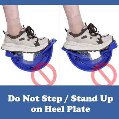 Foot Stretcher, Calf Stretcher for Plantar Fasciitis, Non-slip Stretching Foot Rocker for Home Office (Blue)