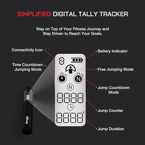 Smart Jump Rope with Counter & Bluetooth App, 2 in 1 Skipping rope with 3m Classic Cord for Traditional Jumping and Cordless Option, Tangle-free design for Home & Gym Workout (Black)