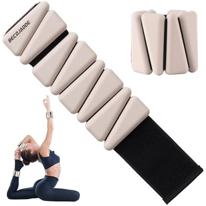 Ankle Weights Set of 2 (1 lb/2 lb/3 lb Each) Adjustable Wrist Weights for Women Men Wearable Arm Leg Weight for Pilates, Running, Walking, Workout, Yoga