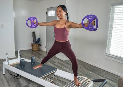 Balanced Body SmartBell Ergonomic Two-Handed Pilates Exercise Weight, Pilates Dumbbell, Exercise Equipment for Home Gym or Pilates Studio Use - color: Purple