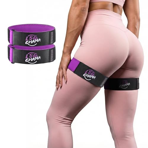 BFR Resistance Bands for Women, Glute Training Exercise Bands, Workout Fitness Equipment - color: Purple