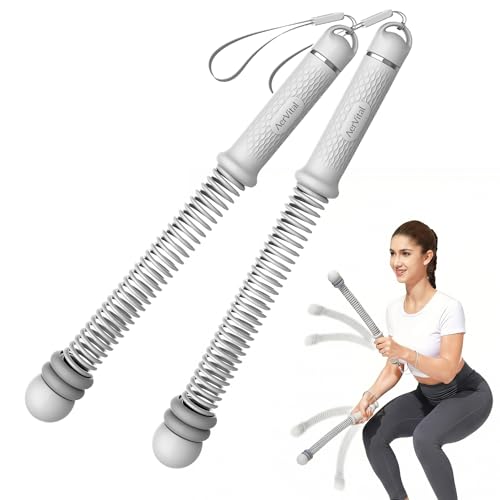 2026 Adjustable Cordless Battle Ropes for Home Gym - Heavy Duty Portable Ropeless Training Rope with Variable Resistance, Low-Impact Workout Equipment for Men and Women,Grey