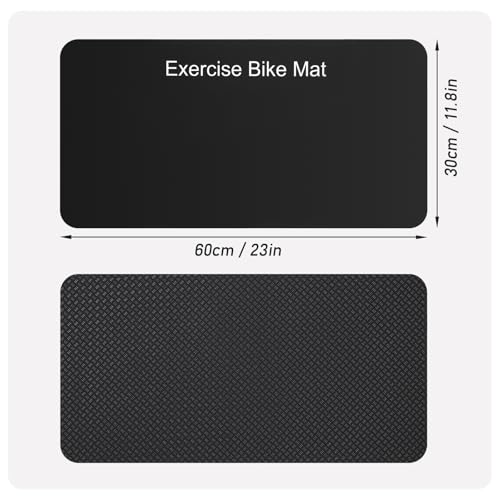 TOBWOLF Non-Slip Mat Compatible with Peloton Bike, Concept 2 Rowing Machine - color: 3MM Bike Mat